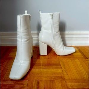 Shein White Booties
